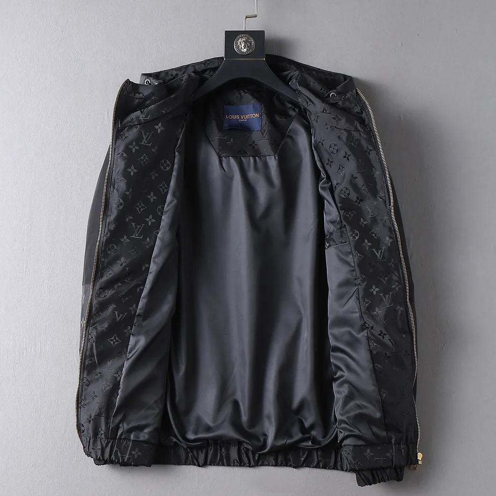 Monogram Panel Hooded Windbreaker Jacket D37023356 — view 3