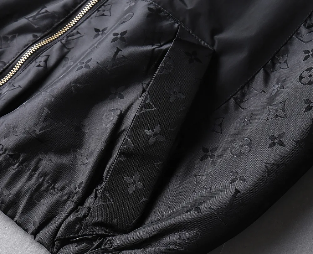 Monogram Panel Hooded Windbreaker Jacket D37023356 — view 9