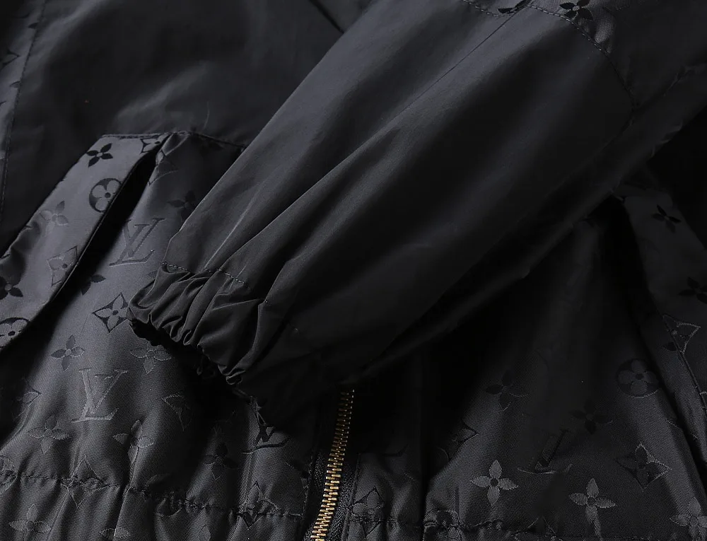 Monogram Panel Hooded Windbreaker Jacket D37023356 — view 12