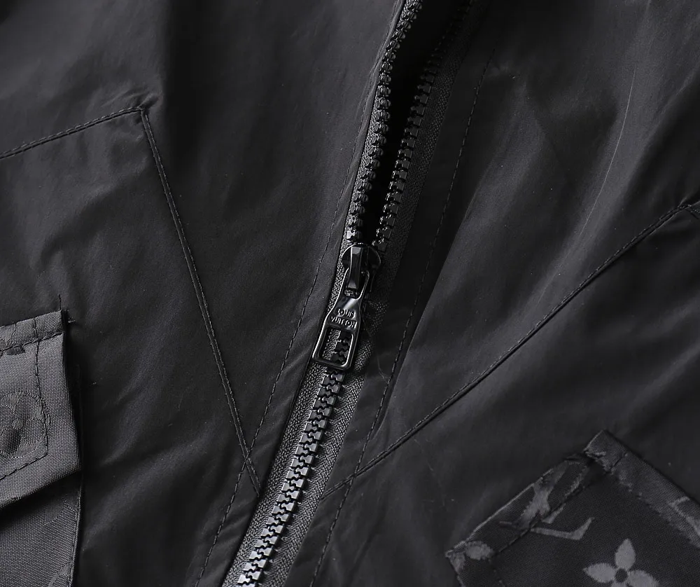 Monogram Panel Hooded Windbreaker Jacket D37023357 — view 7