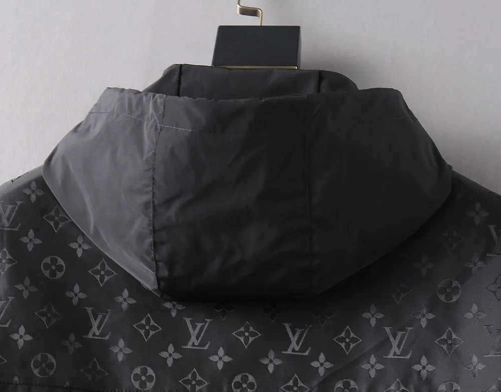 Monogram Panel Hooded Windbreaker Jacket D37023357 — view 13
