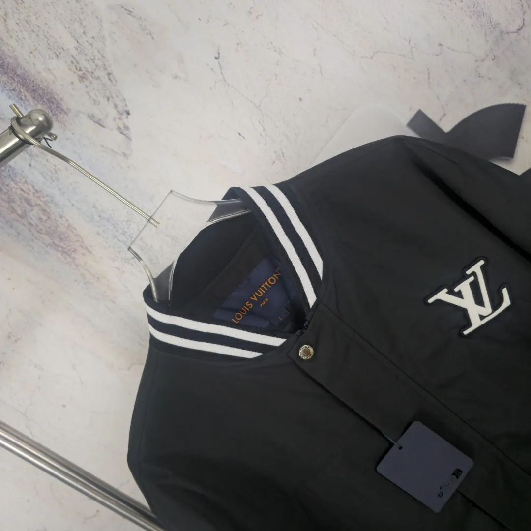 Embroidered Logo Nylon Varsity Jacket D37523300 — view 3
