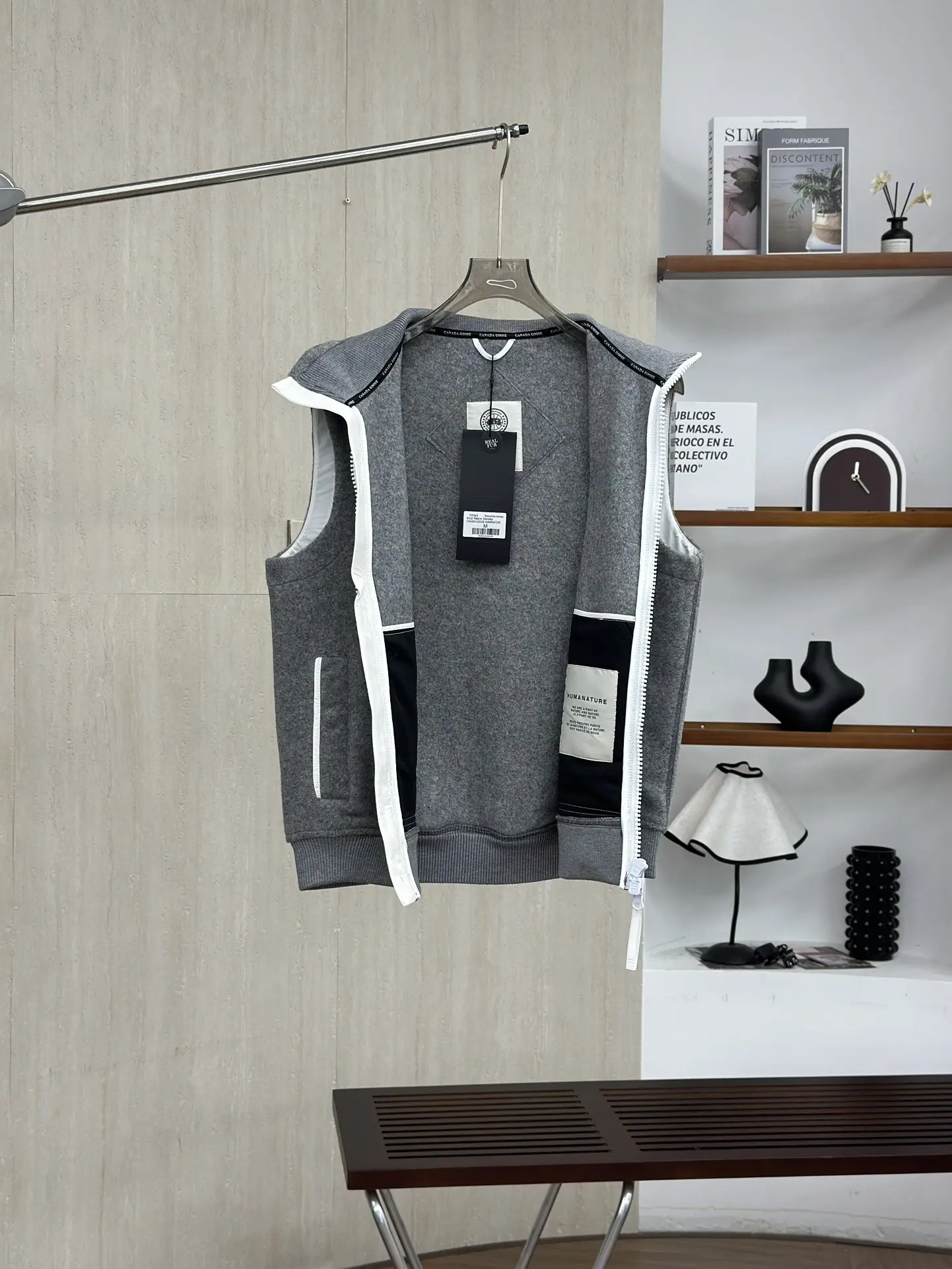 Mersey Wool-Blend Fleece Gilet D38022775 — view 3