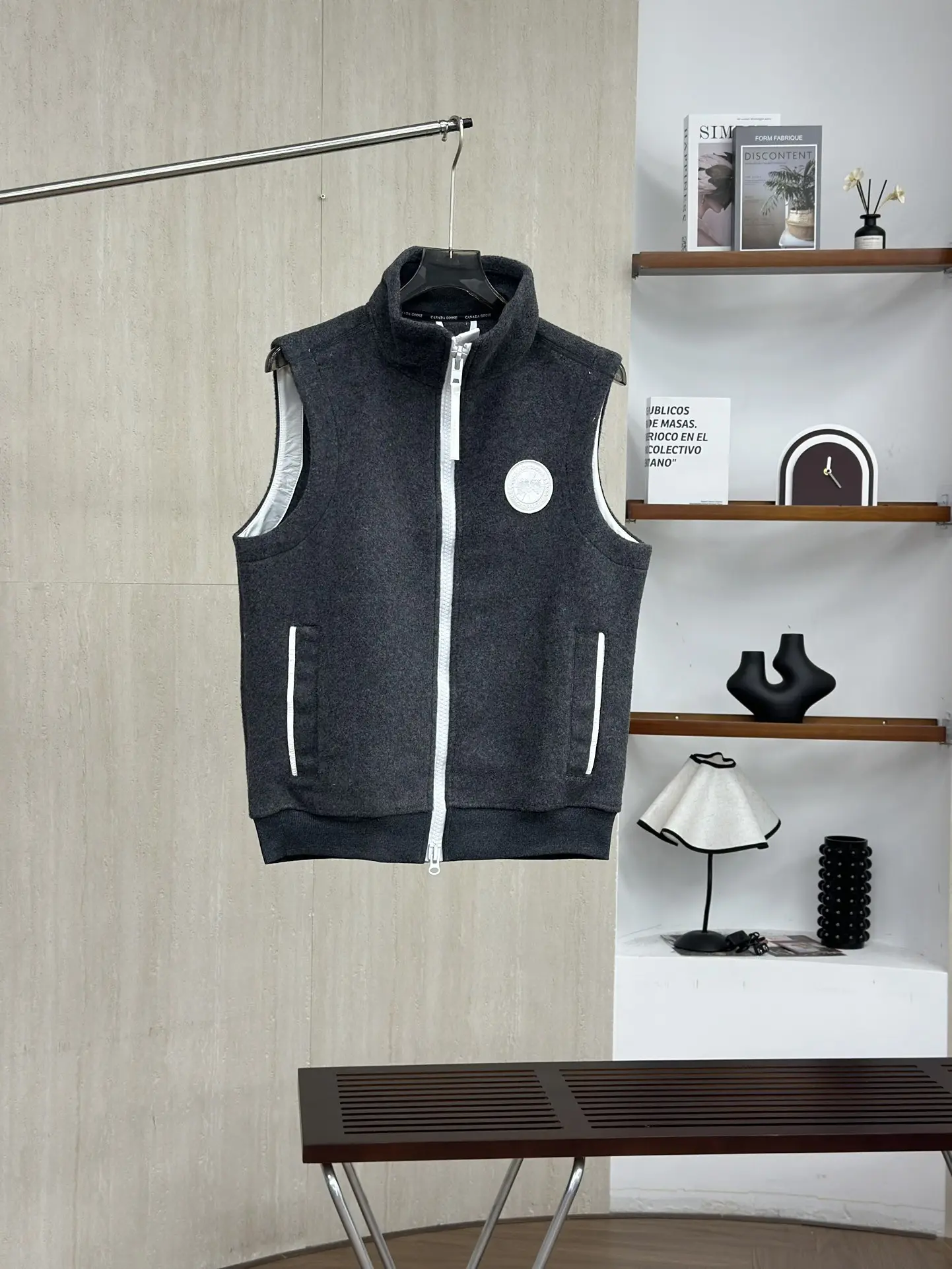Mersey Wool-Blend Fleece Gilet D38022778