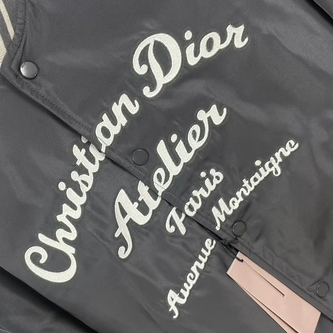 Atelier Logo Embroidered Bomber Jacket D38023307 — view 6