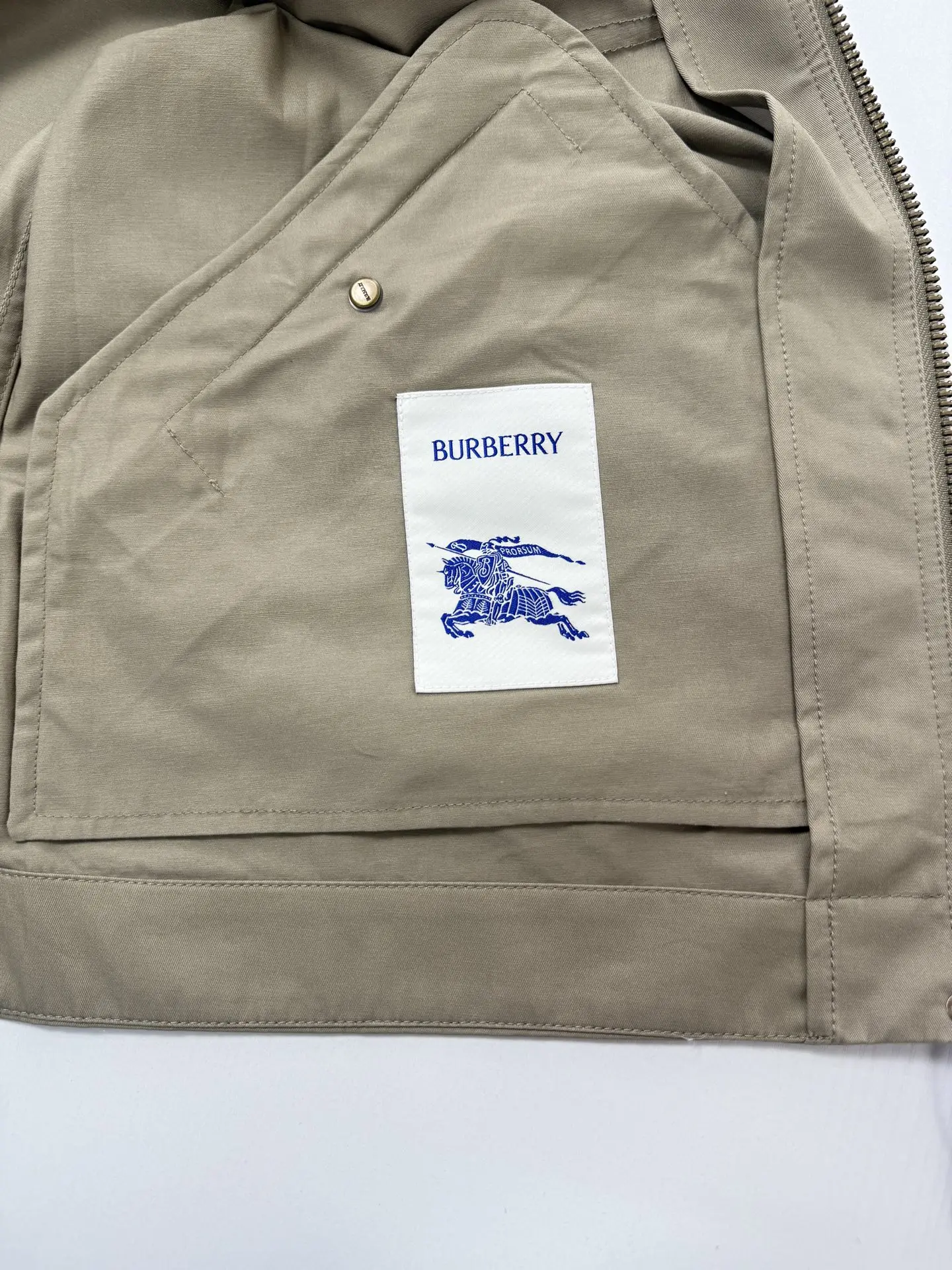 Leather-Collar Embroidered Knight Work Jacket D38019952 — view 6