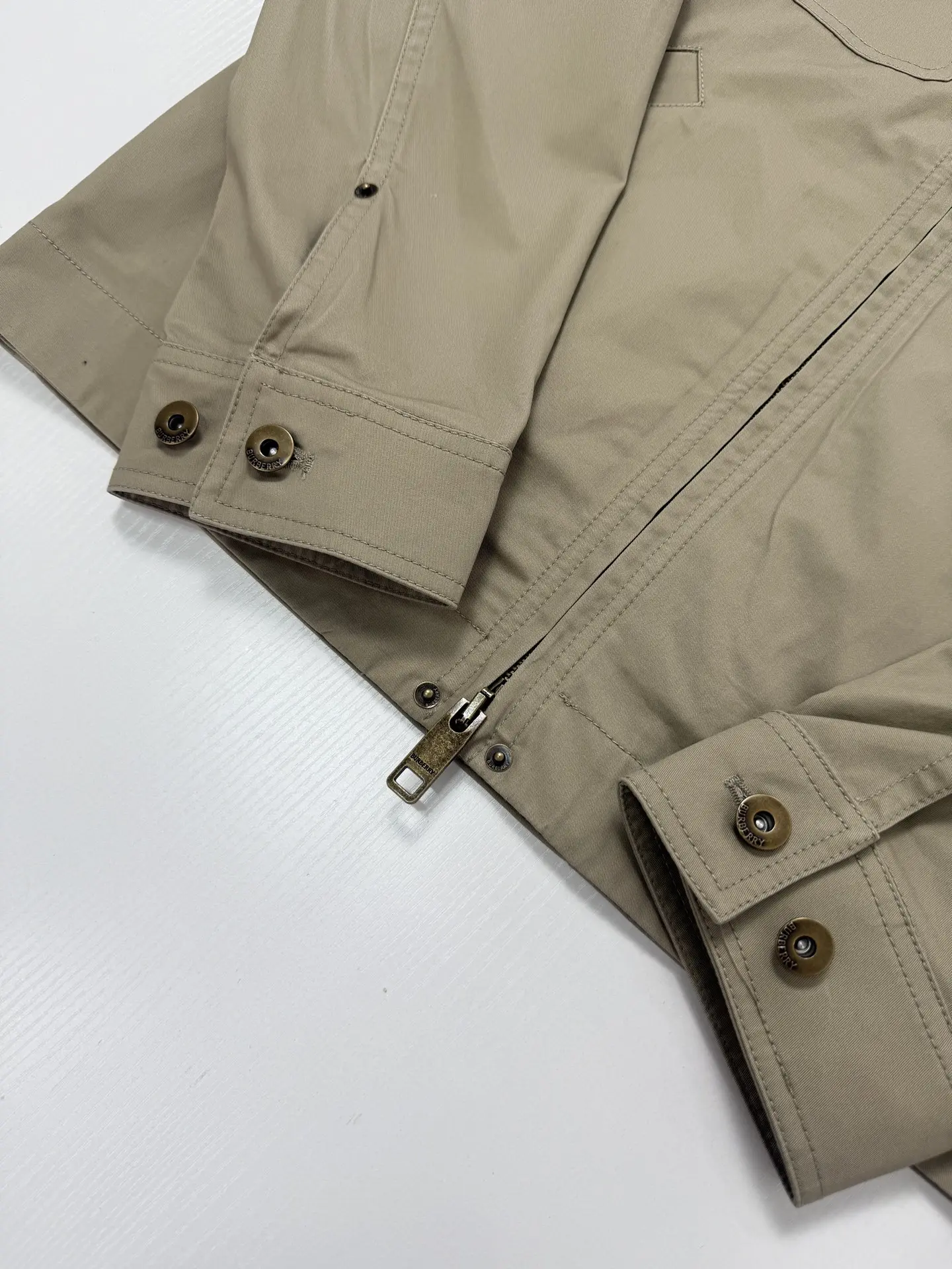 Leather-Collar Embroidered Knight Work Jacket D38019952 — view 15