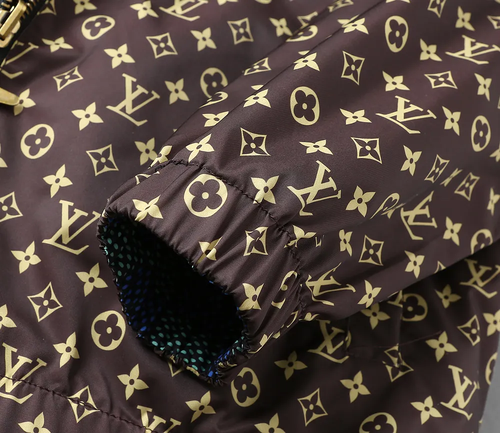 Damier Print Hooded Windbreaker Jacket D38023345 — view 21