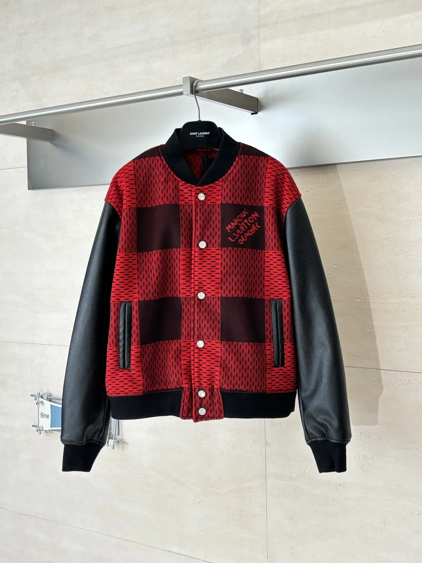 Damier Cashmere and Leather Varsity Jacket D38822611