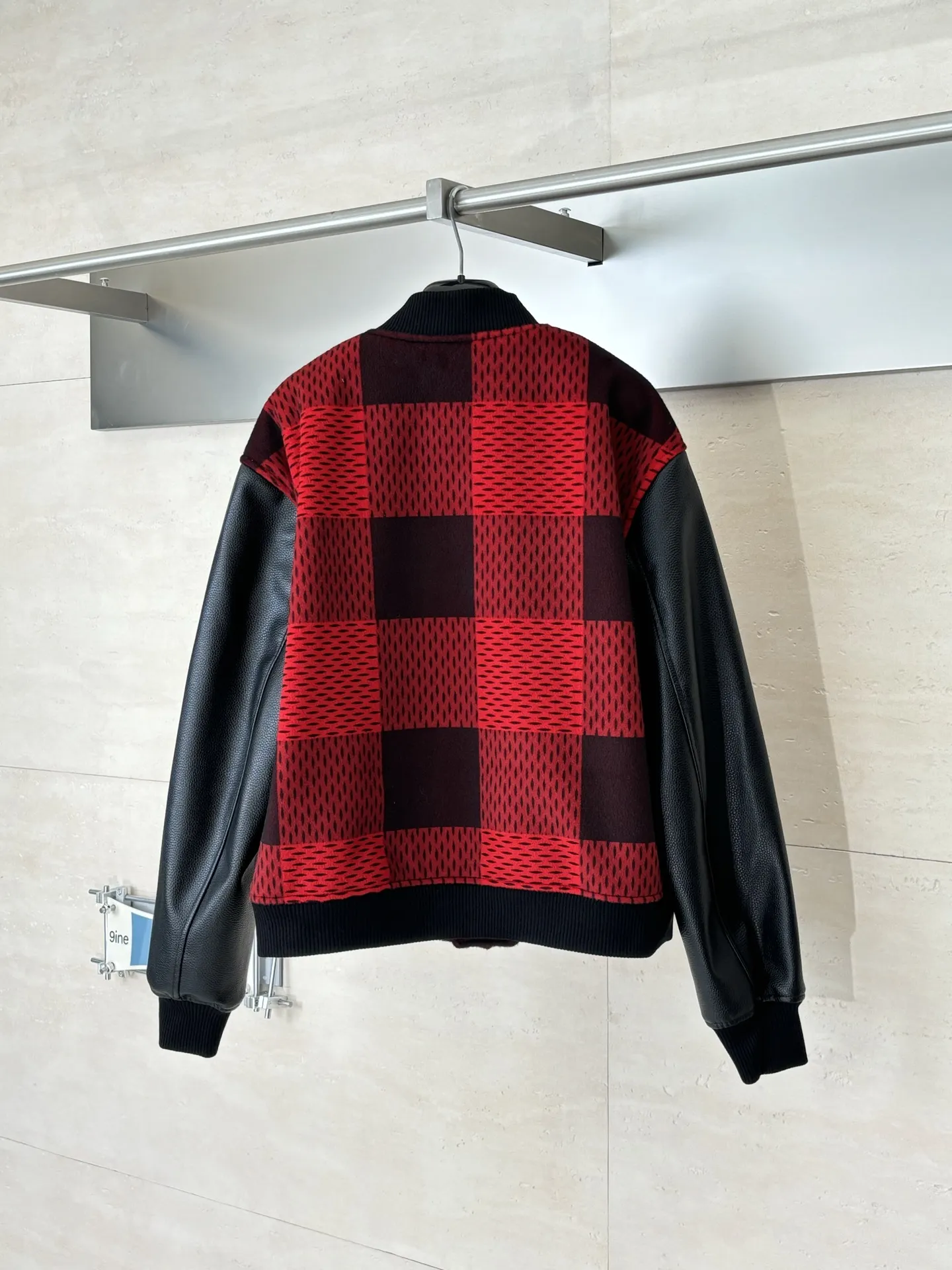 Damier Cashmere and Leather Varsity Jacket D38822611 — view 2