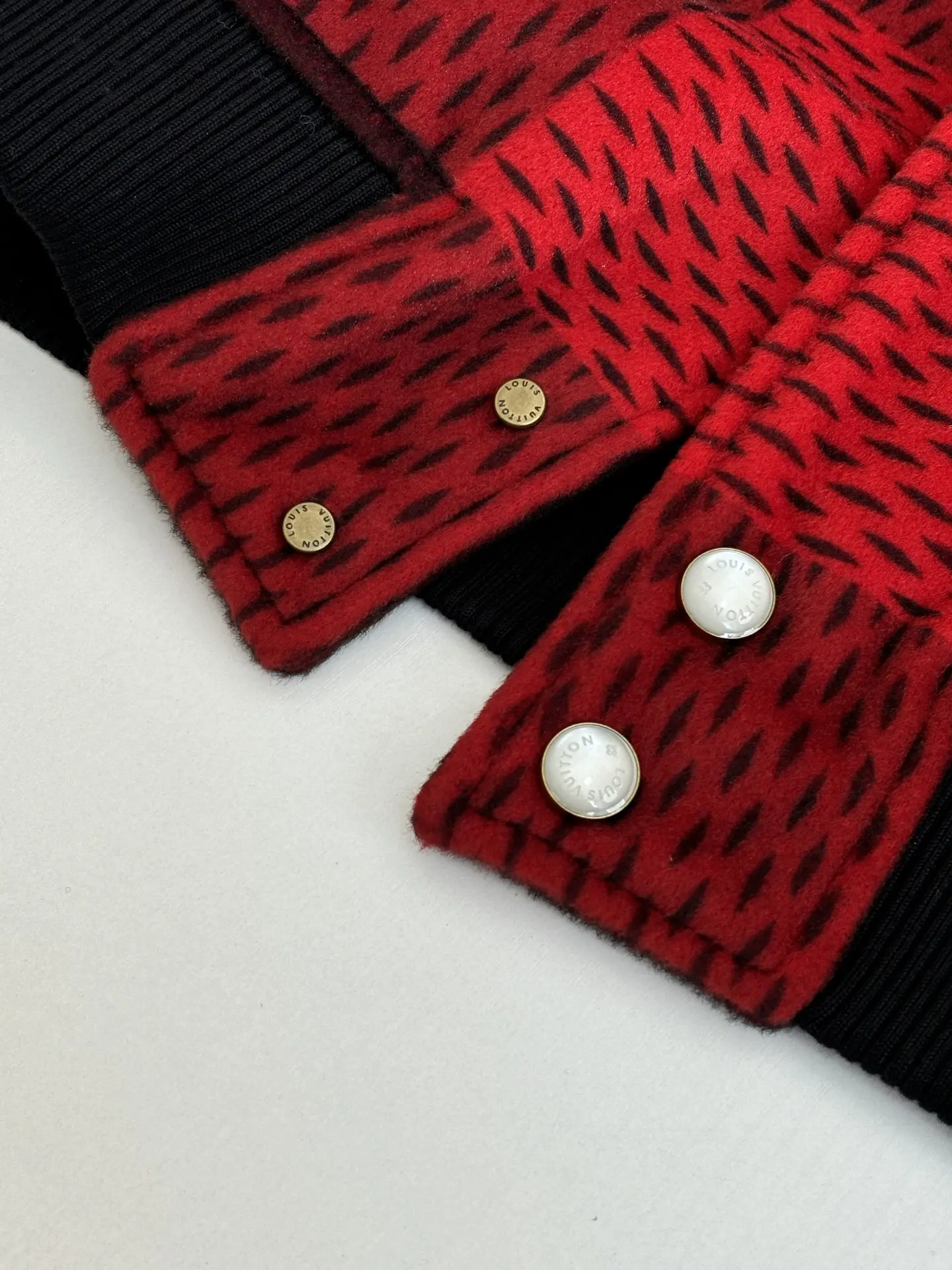 Damier Cashmere and Leather Varsity Jacket D38822611 — view 6