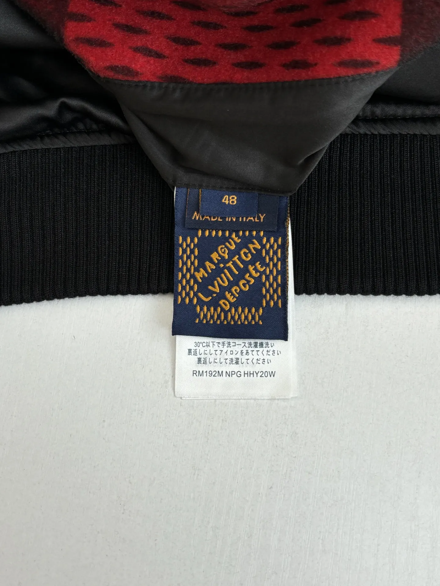 Damier Cashmere and Leather Varsity Jacket D38822611 — view 11