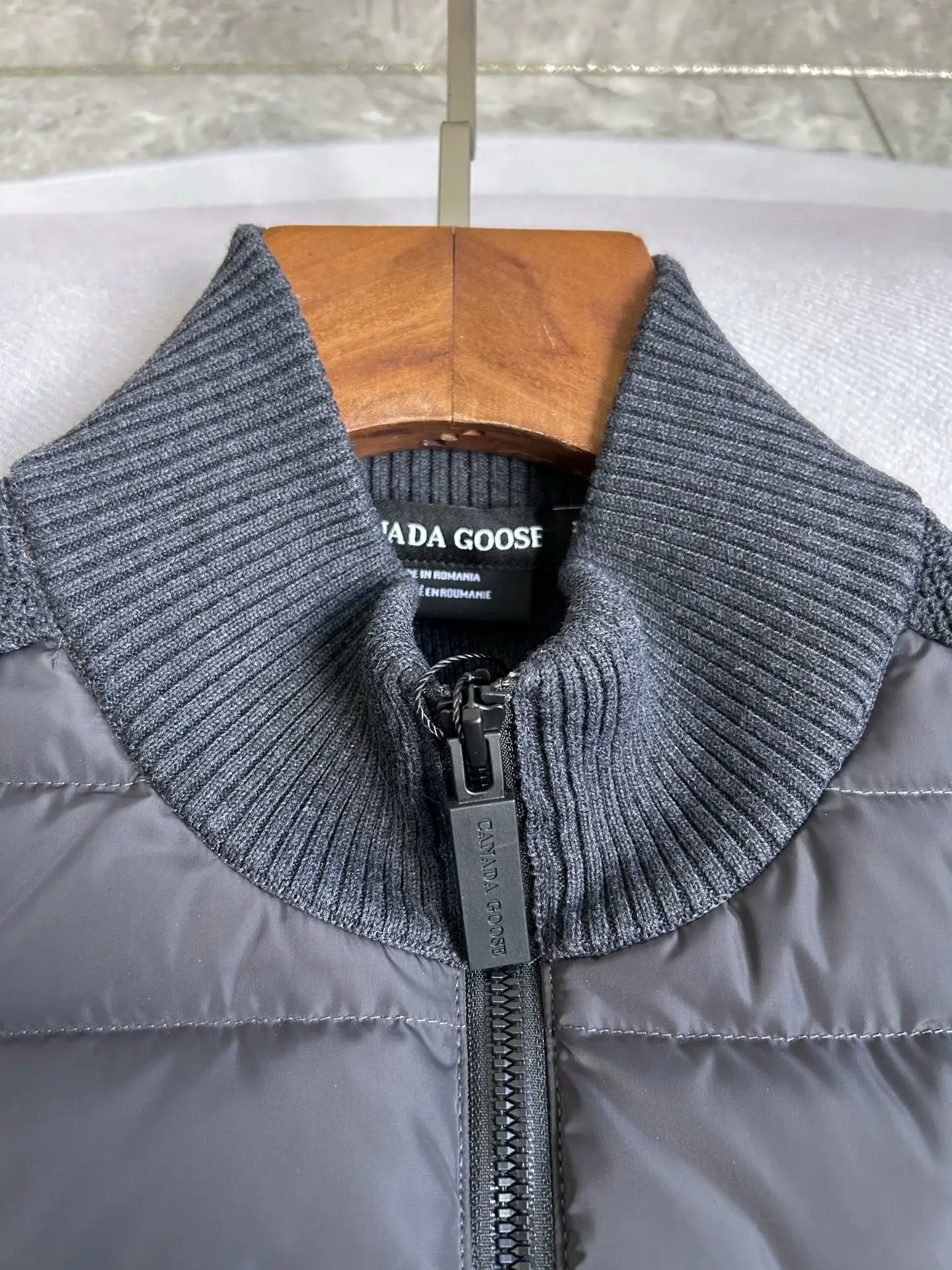 HyBridge Knit Gilet with Down-Filled Panels D40022730 — view 13