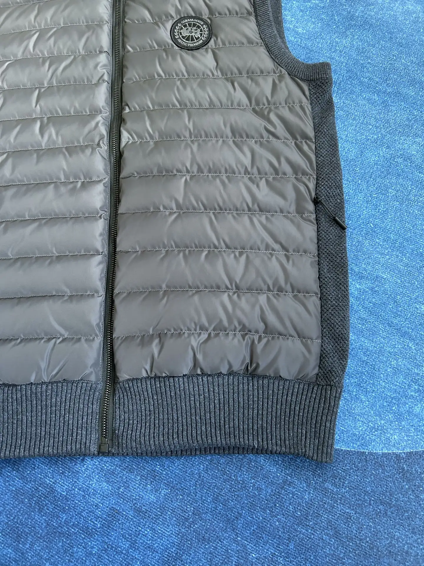 HyBridge Knit Gilet with Down-Filled Panels D40022730 — view 16