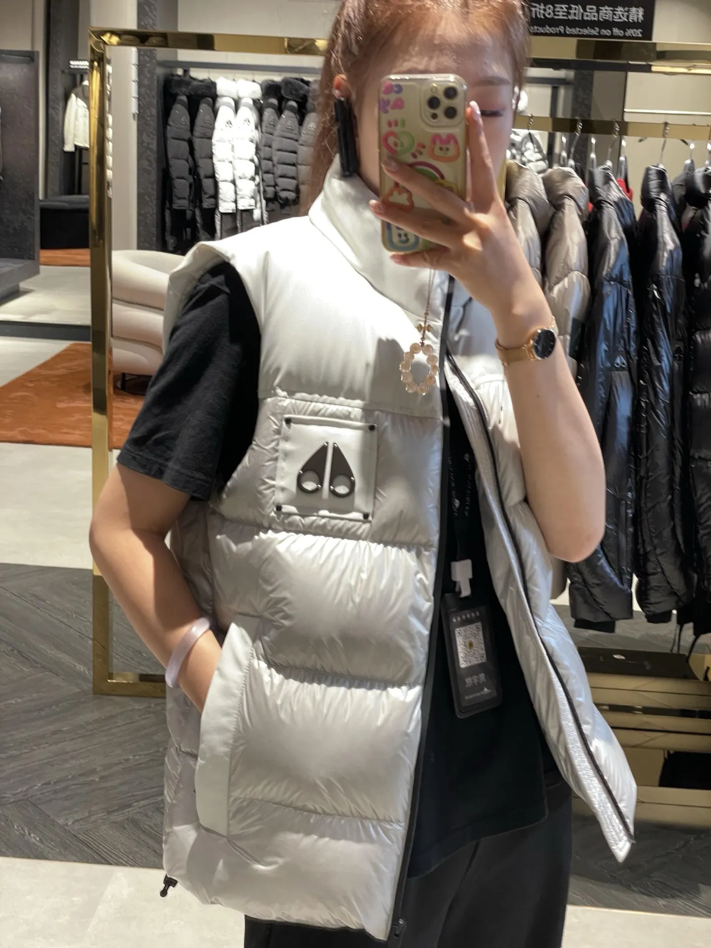 Victory Peak Glossy Down Gilet D40022564 — view 5