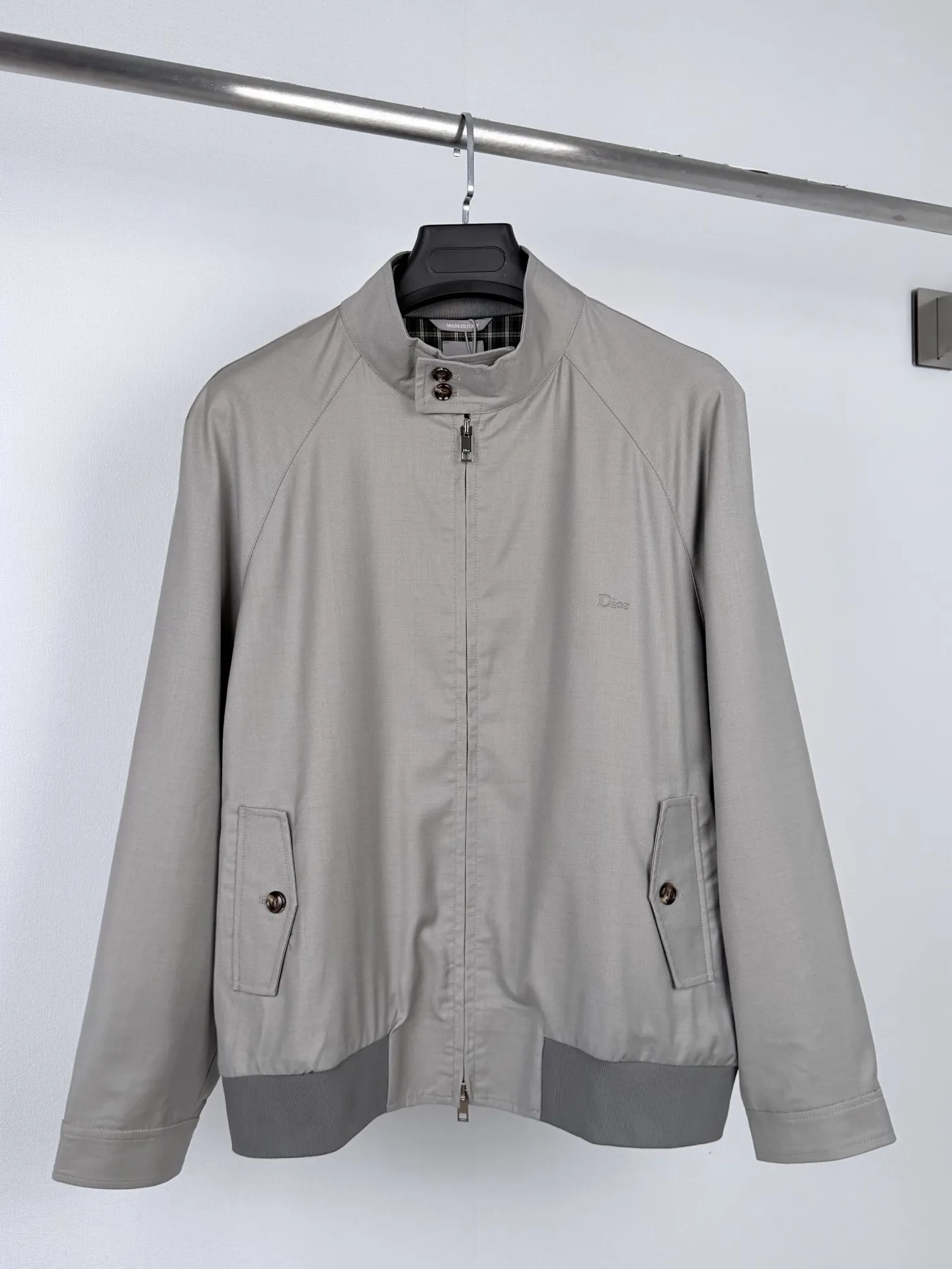 Dior Embroidered Wool-Blend Harrington Jacket D40020095