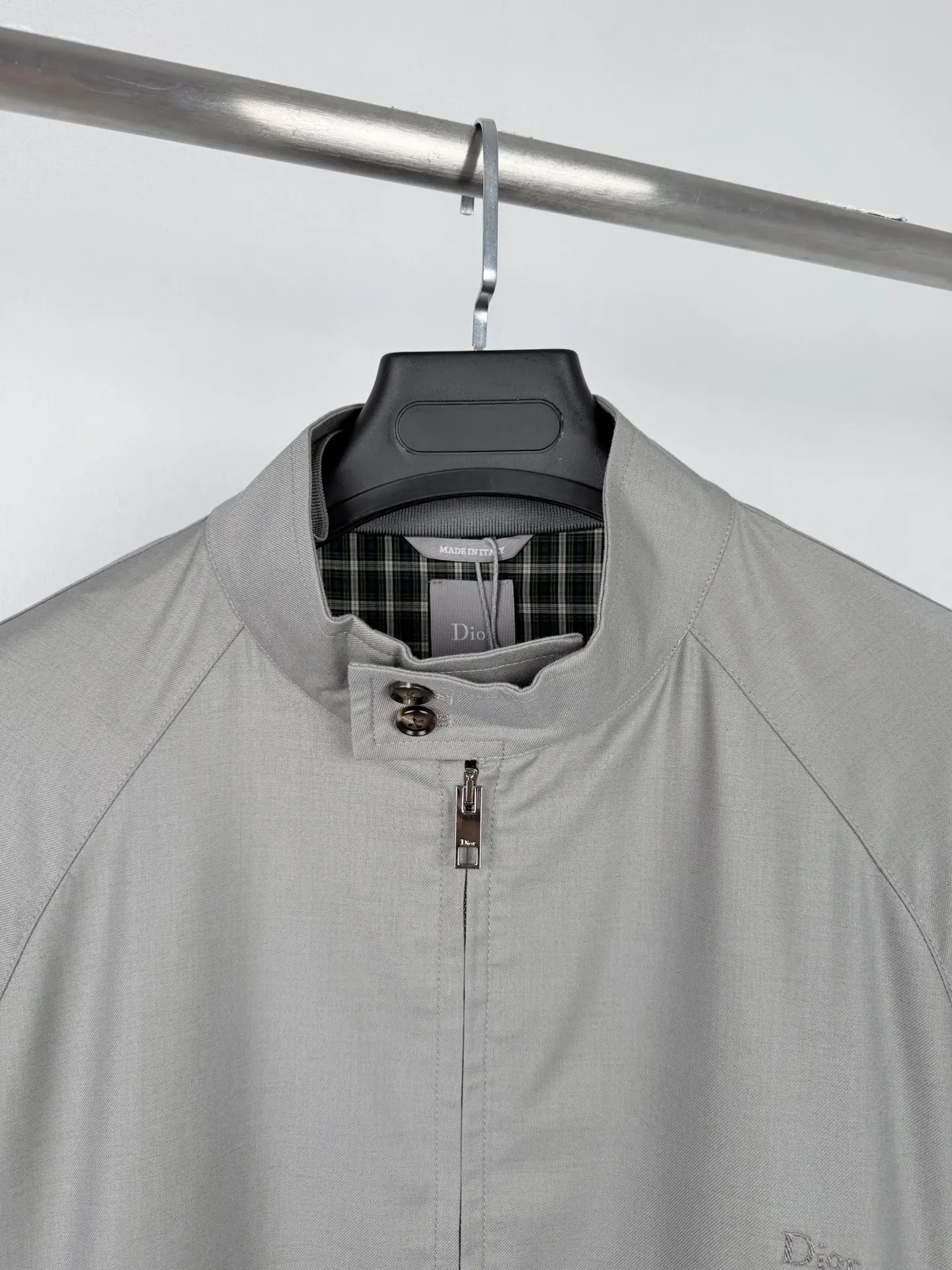 Dior Embroidered Wool-Blend Harrington Jacket D40020095 — view 5