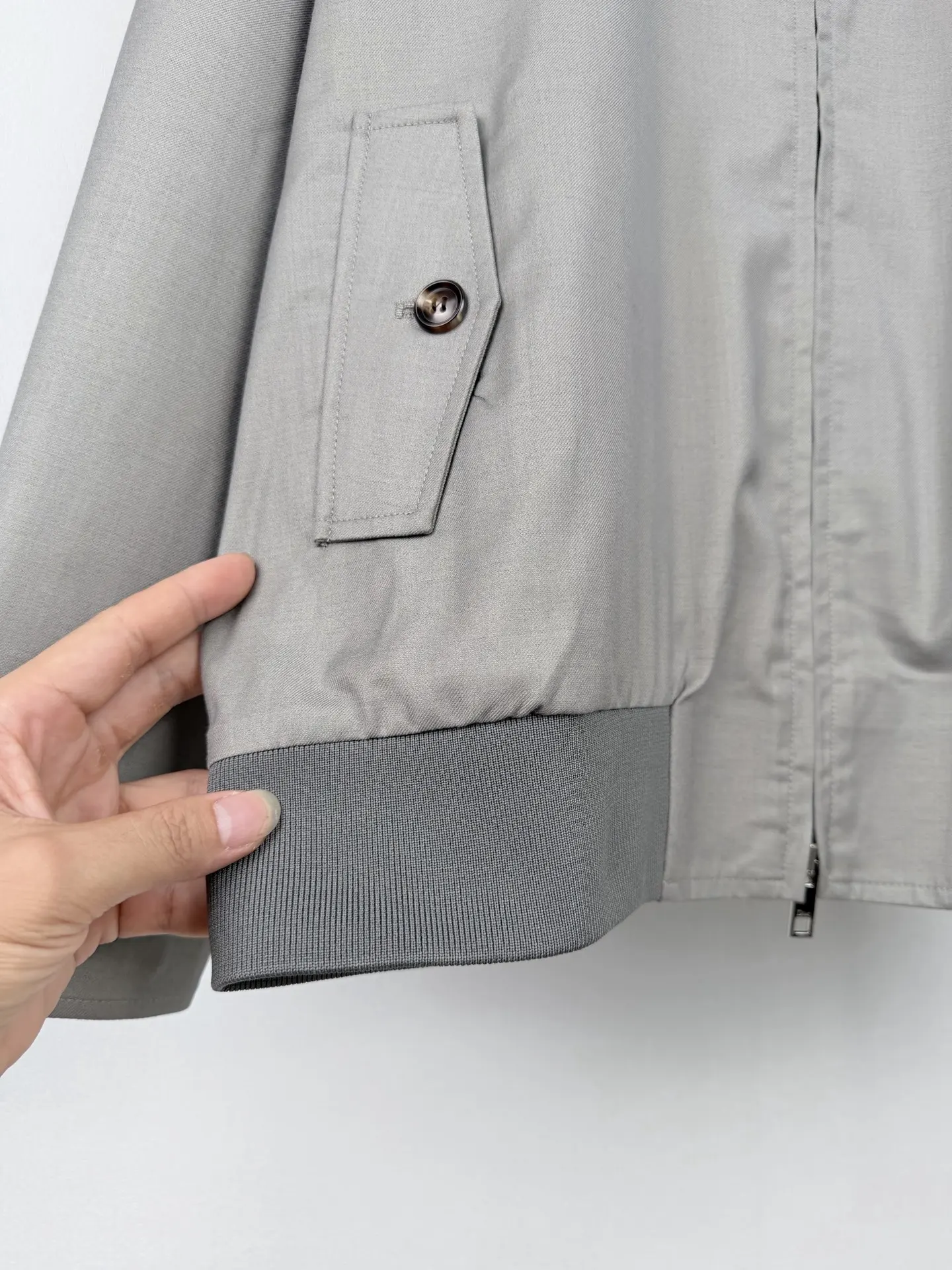 Dior Embroidered Wool-Blend Harrington Jacket D40020095 — view 9