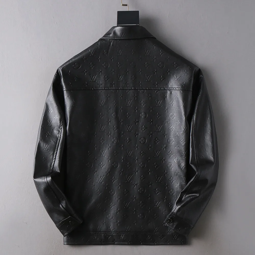 Monogram Embossed Leather-Look Jacket D40023352 — view 2