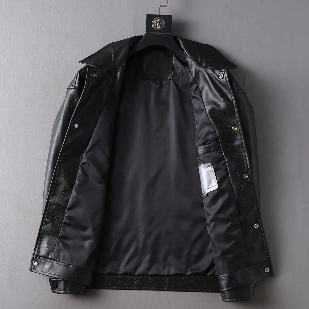 Monogram Embossed Leather-Look Jacket D40023352 — view 3