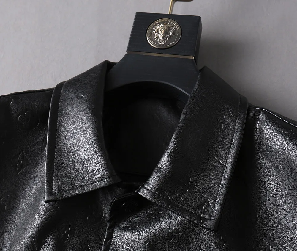 Monogram Embossed Leather-Look Jacket D40023352 — view 6