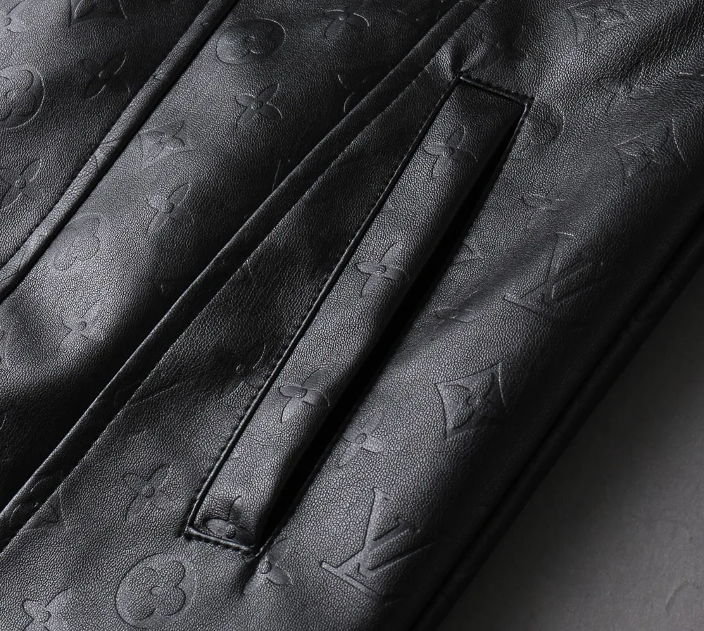 Monogram Embossed Leather-Look Jacket D40023352 — view 8