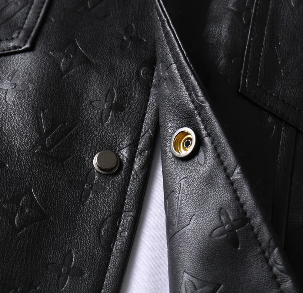Monogram Embossed Leather-Look Jacket D40023352 — view 10