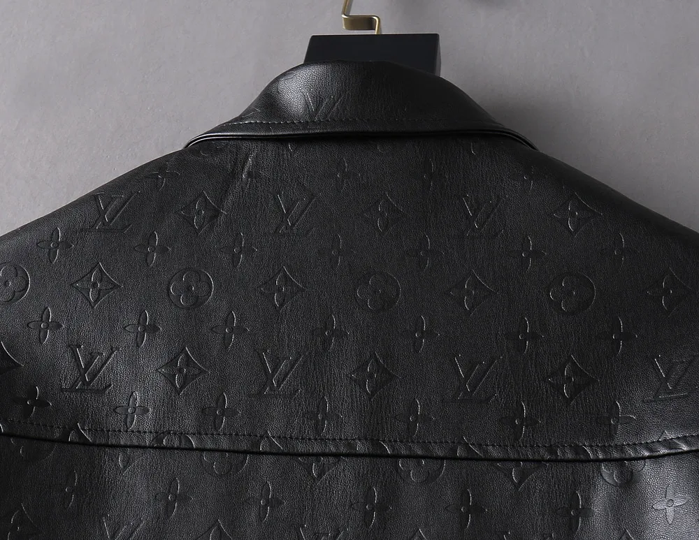 Monogram Embossed Leather-Look Jacket D40023352 — view 11