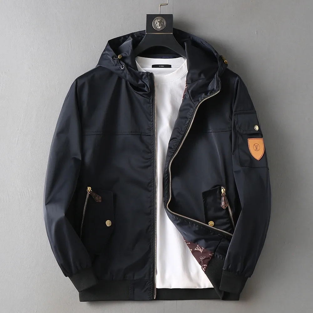 Logo Patch Hooded Bomber Jacket D40023329