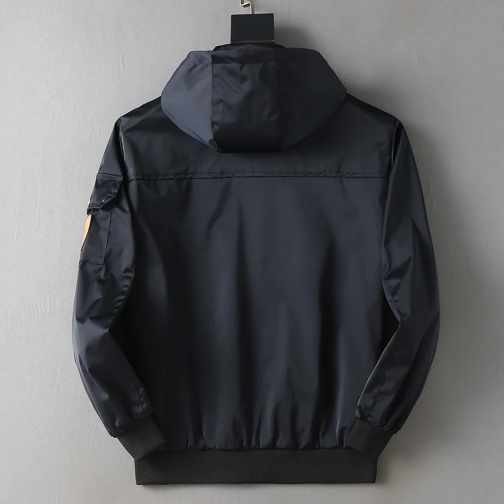 Logo Patch Hooded Bomber Jacket D40023329 — view 2