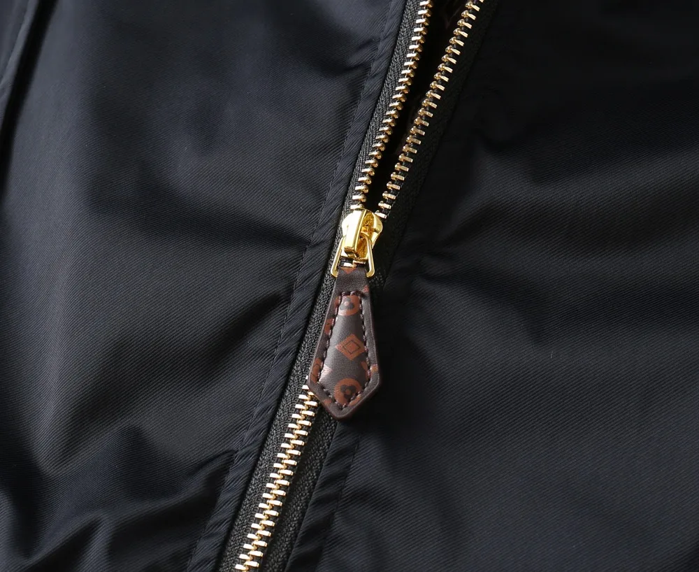 Logo Patch Hooded Bomber Jacket D40023329 — view 7