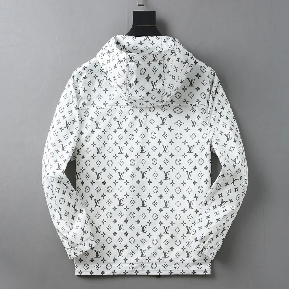 Monogram Print Hooded Windbreaker Jacket D40023321 — view 2