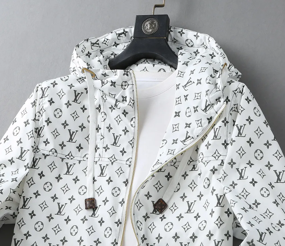 Monogram Print Hooded Windbreaker Jacket D40023321 — view 5
