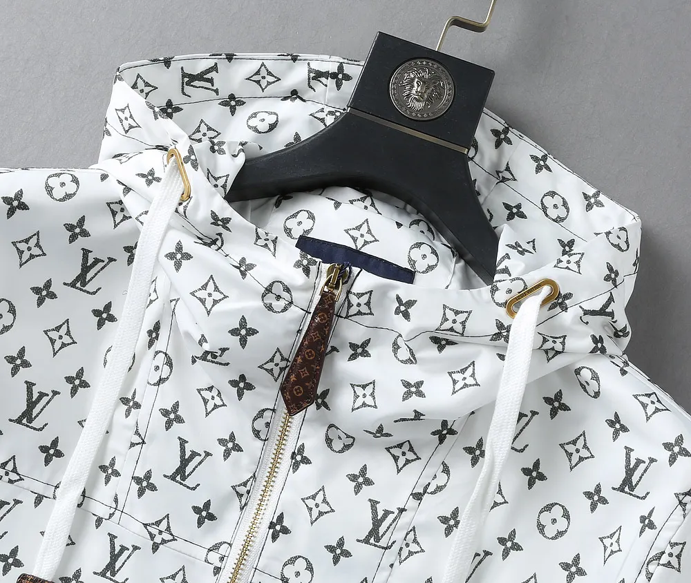 Monogram Print Hooded Windbreaker Jacket D40023321 — view 6