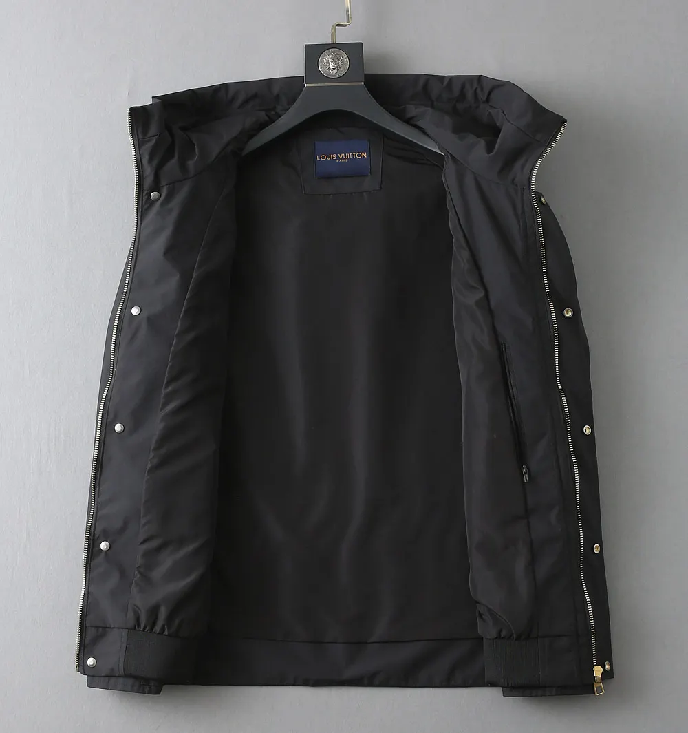 Monogram Panel Hooded Windbreaker Jacket D40023318 — view 4