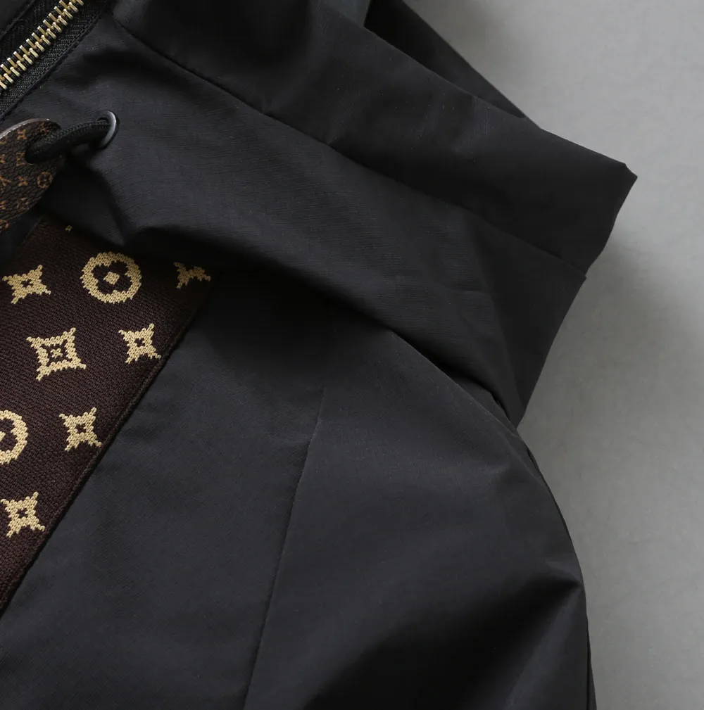 Monogram Panel Hooded Windbreaker Jacket D40023318 — view 9