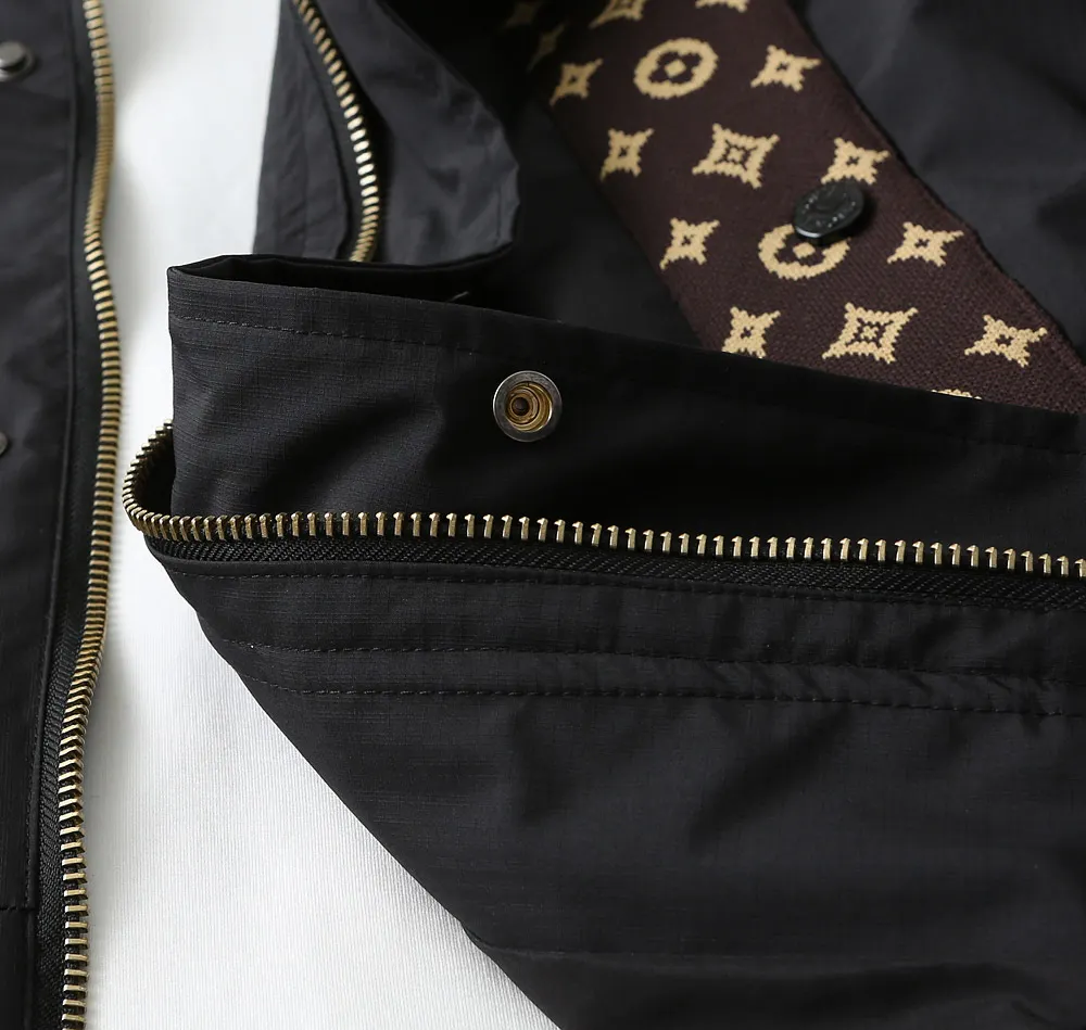 Monogram Panel Hooded Windbreaker Jacket D40023318 — view 10