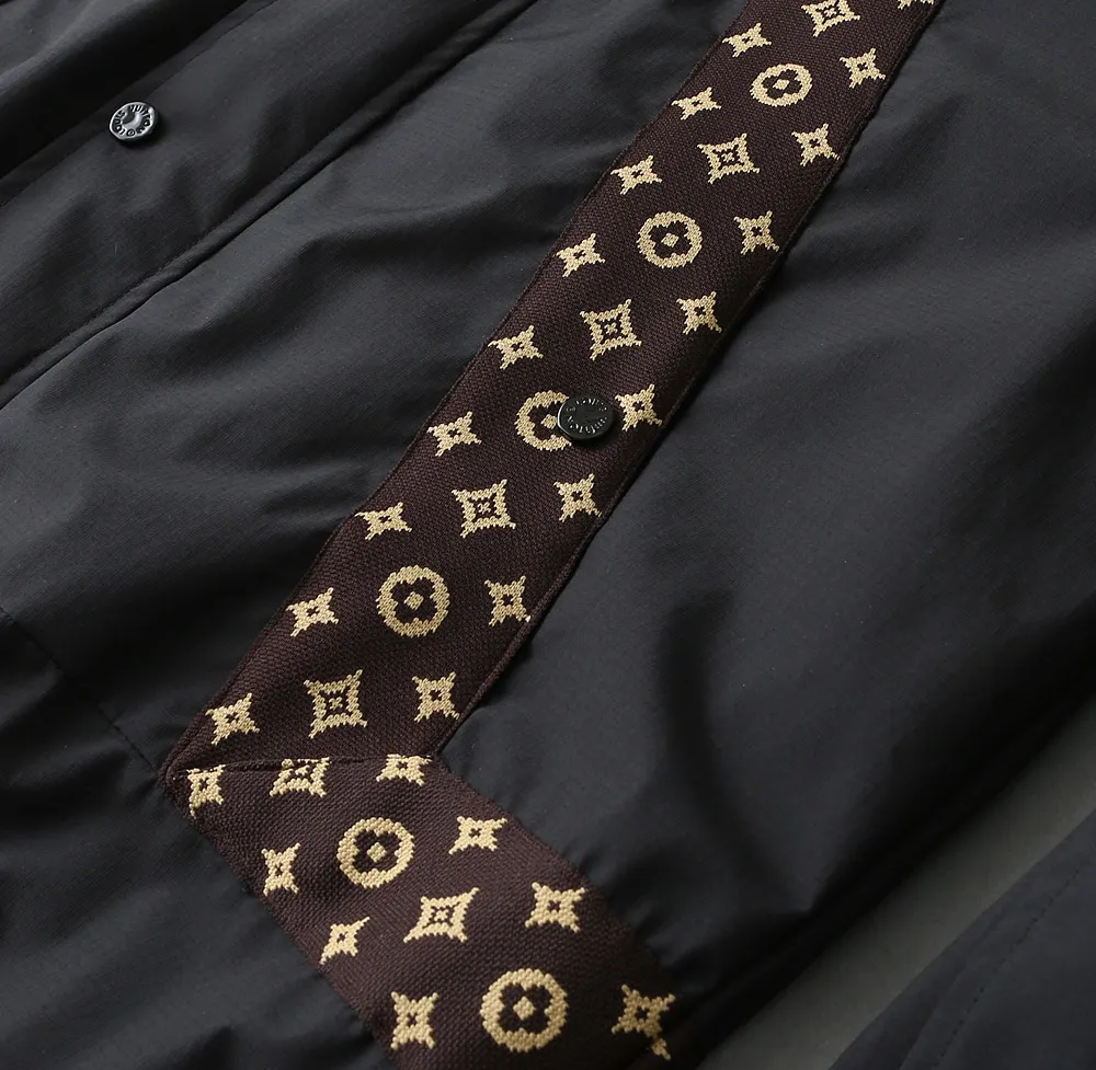 Monogram Panel Hooded Windbreaker Jacket D40023318 — view 11