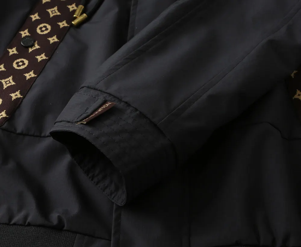 Monogram Panel Hooded Windbreaker Jacket D40023318 — view 13