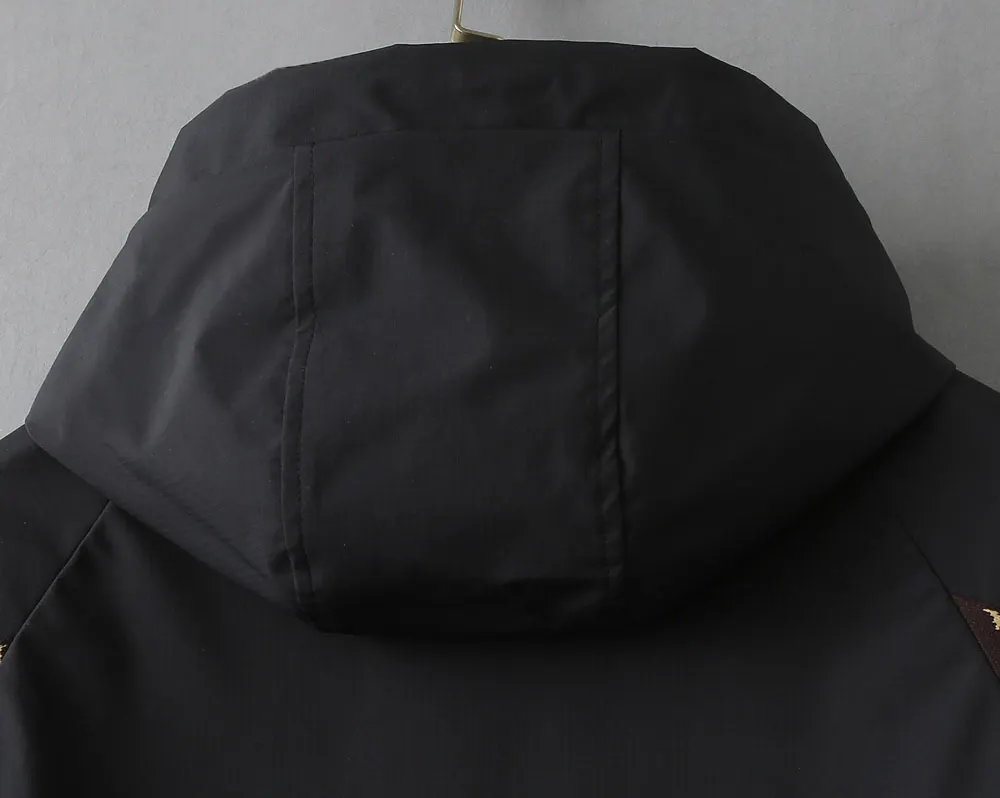 Monogram Panel Hooded Windbreaker Jacket D40023318 — view 14