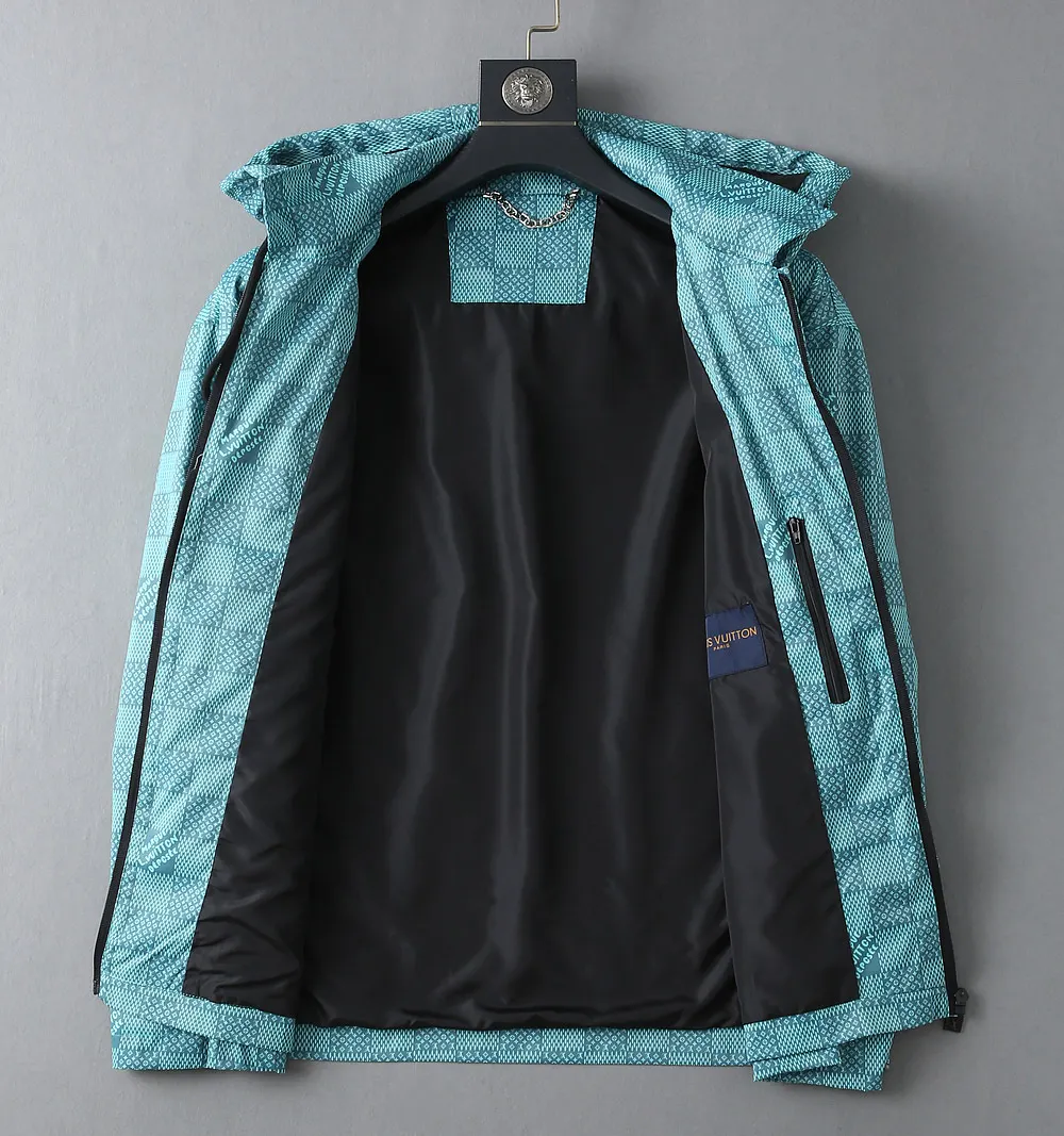 Damier Pattern Hooded Windbreaker Jacket D40023348 — view 3