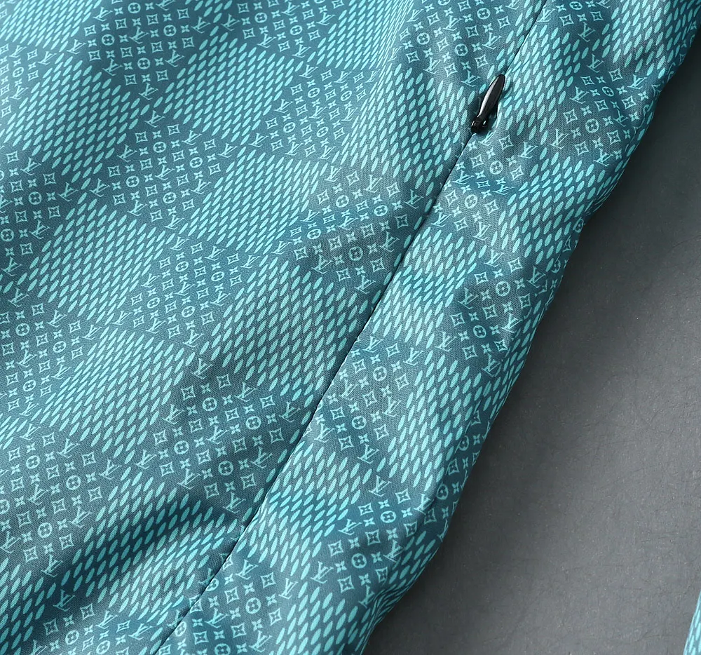 Damier Pattern Hooded Windbreaker Jacket D40023348 — view 11