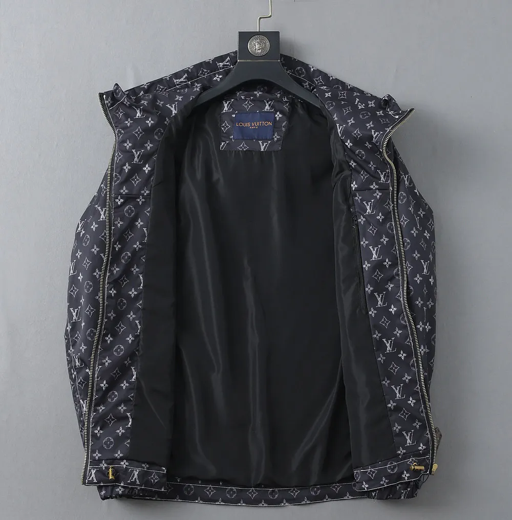 Monogram Print Hooded Windbreaker Jacket D40023322 — view 4