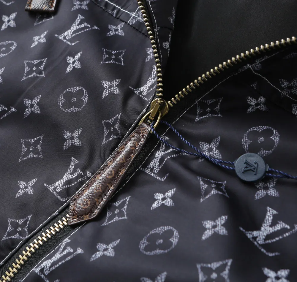 Monogram Print Hooded Windbreaker Jacket D40023322 — view 8