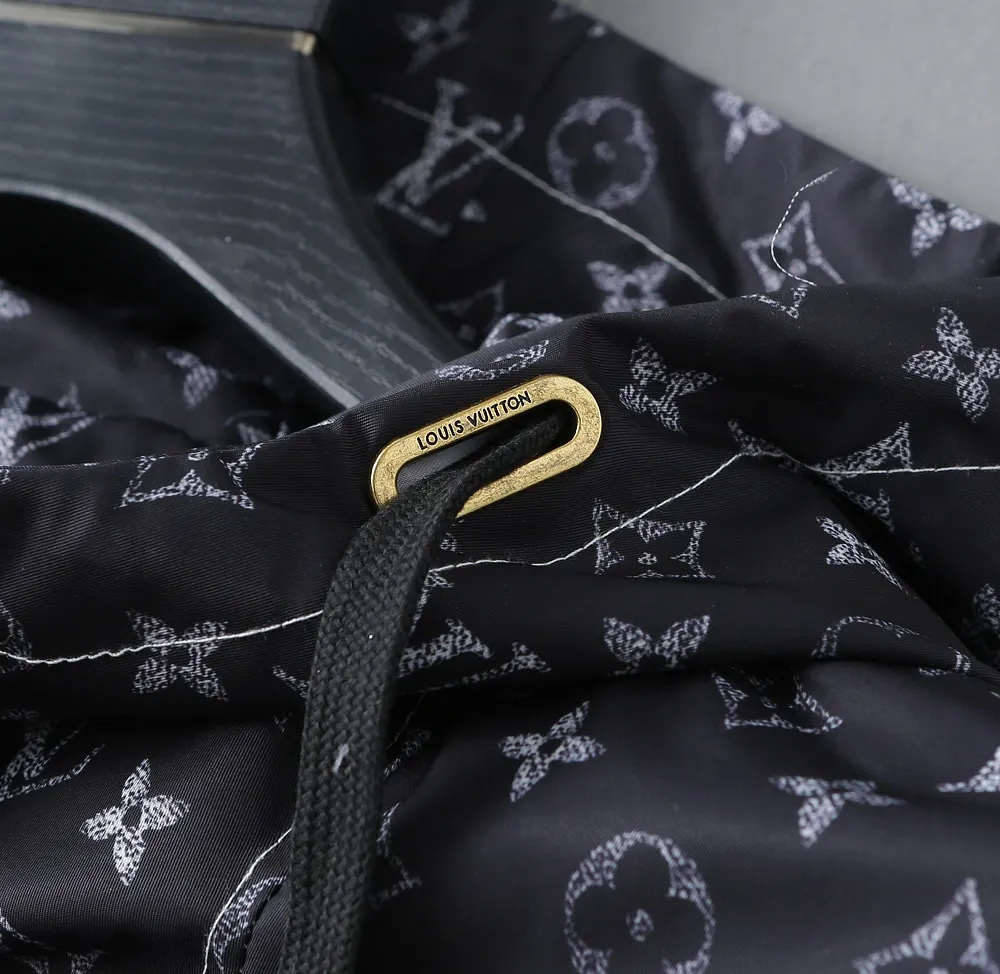Monogram Print Hooded Windbreaker Jacket D40023322 — view 9