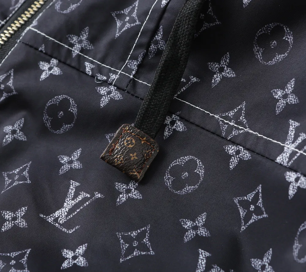Monogram Print Hooded Windbreaker Jacket D40023322 — view 11