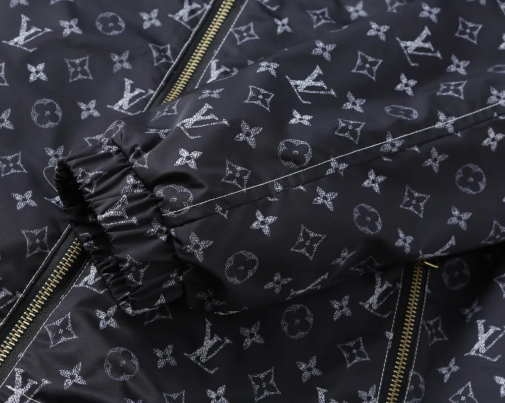 Monogram Print Hooded Windbreaker Jacket D40023322 — view 15