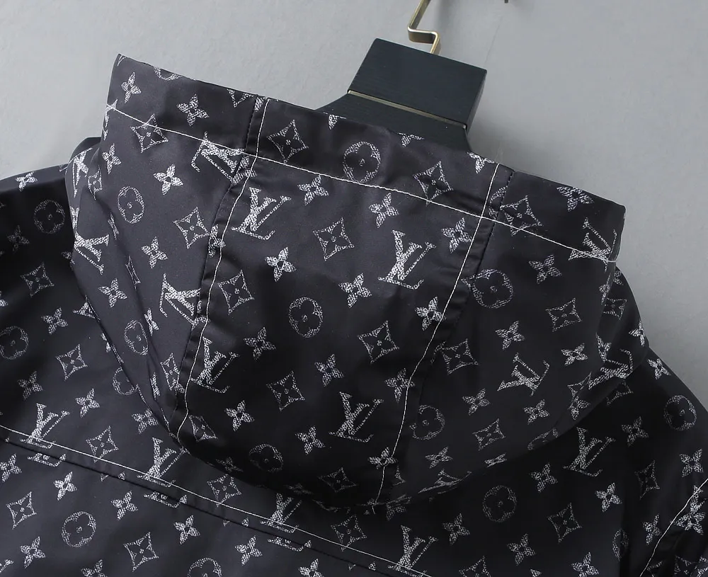Monogram Print Hooded Windbreaker Jacket D40023322 — view 16
