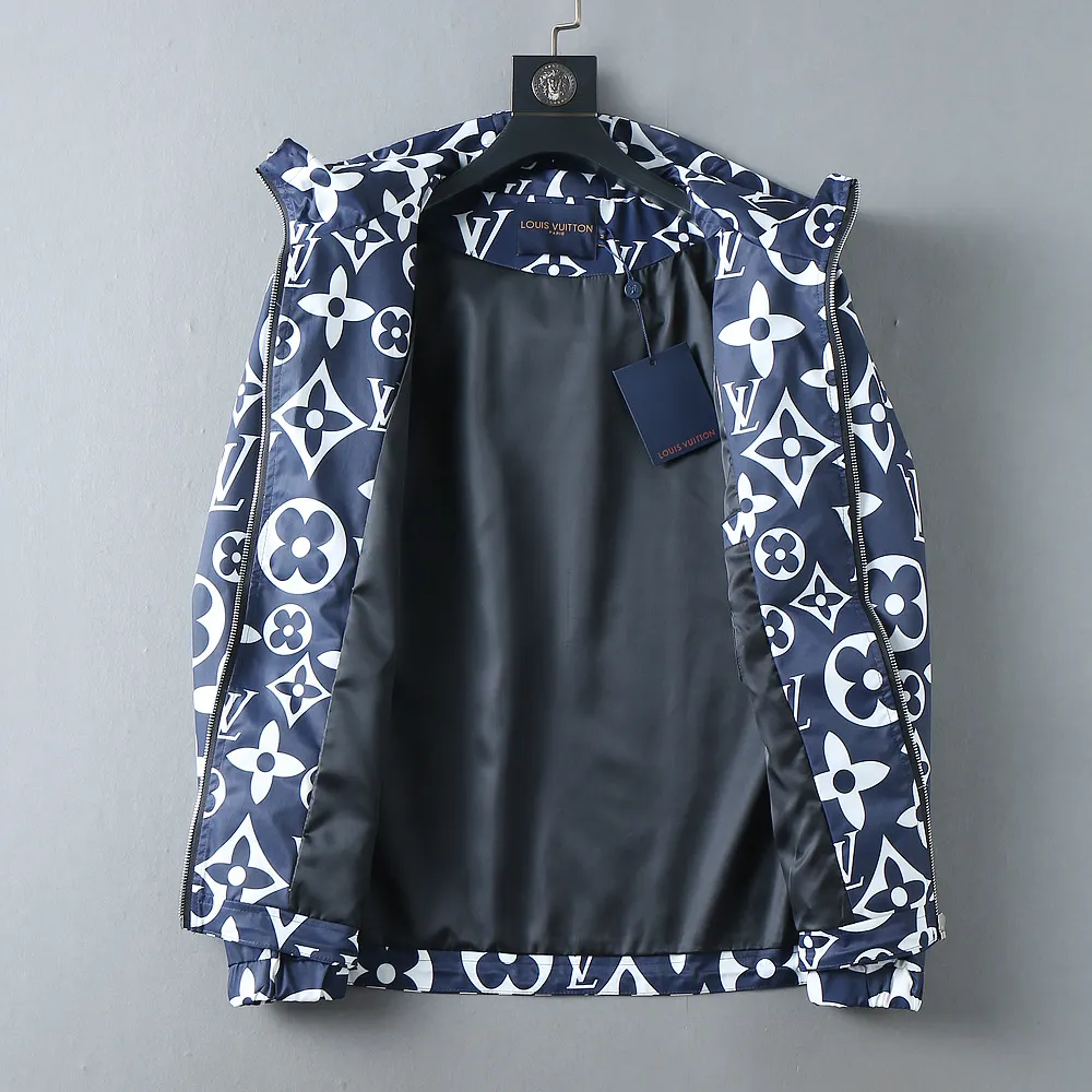 Monogram Print Hooded Windbreaker Jacket D40023340 — view 3