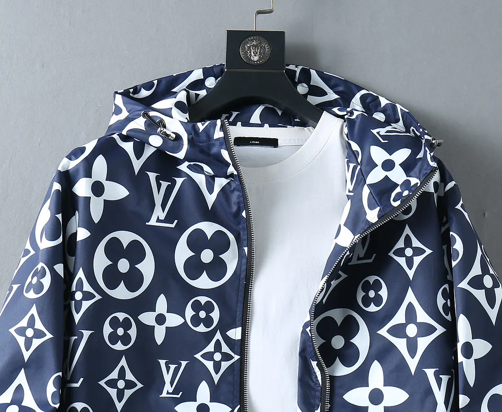 Monogram Print Hooded Windbreaker Jacket D40023340 — view 4